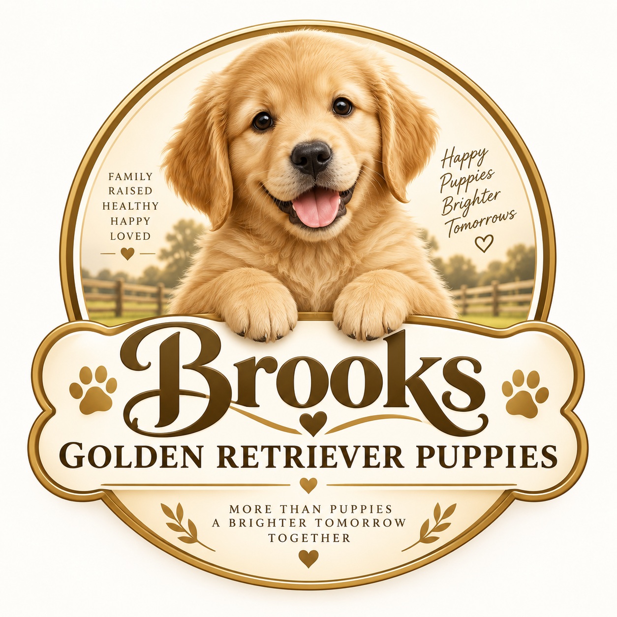 Brooks Golden Retriever Puppies logo
